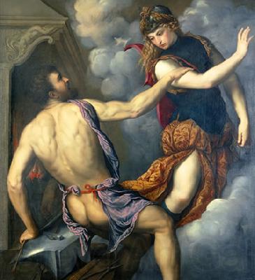 Paris Bordone Athena Scorning the Advances of Hephaestus France oil painting art